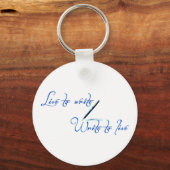 Live to Write Keychain (Achterkant)
