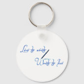 Live to Write Keychain (Achterkant)