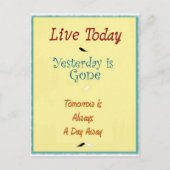 Live Today Briefkaart (Voorkant)