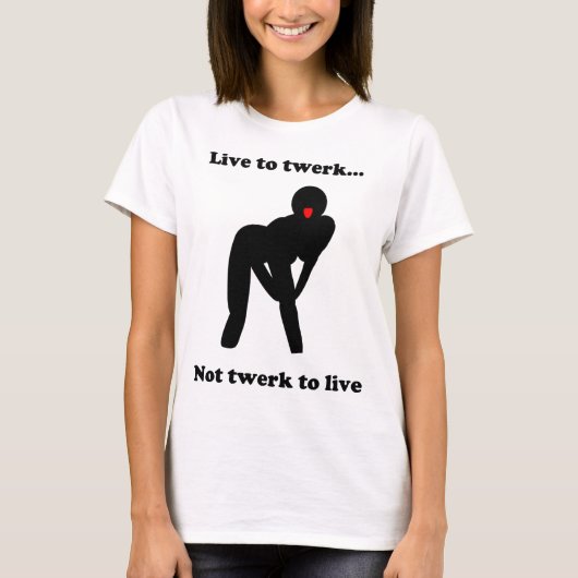 Live tot werk t-shirt (Voorkant)