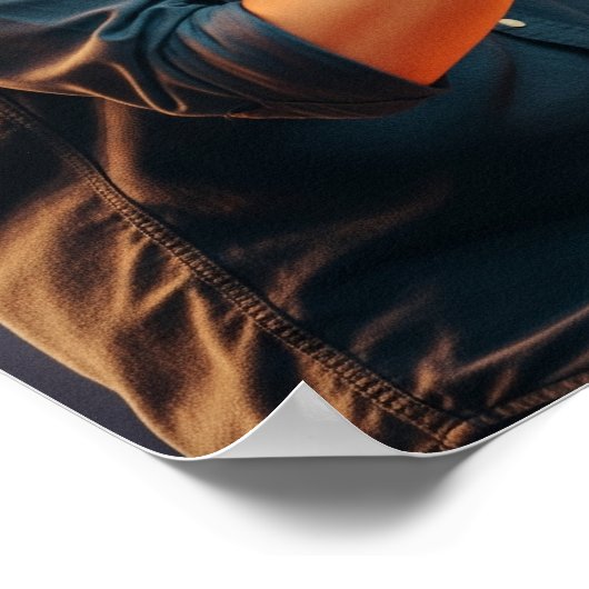 Live Trombone Player Graphic Poster (Hoek)