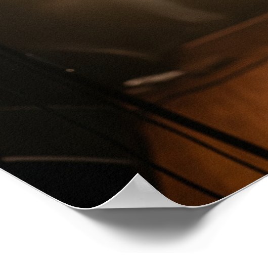 Live trompet speler grafiek poster (Hoek)