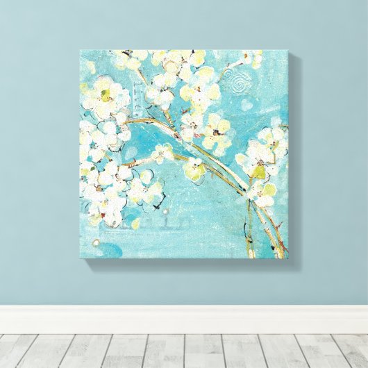 Live Turquoise Canvas Afdruk (Insitu (Houten vloer))