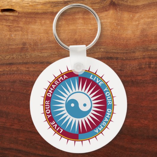 Live Uw Dharma Sleutelhanger (Voorkant)