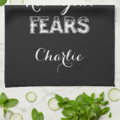 Live uw dromen, aangepaste naam en handdoek in kle (Gevouwen)