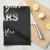 Live uw dromen, aangepaste naam en handdoek in kle (Quarter Fold)