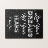 Live uw dromen, aangepaste naam en kleurpuzzel legpuzzel (Horizontaal)