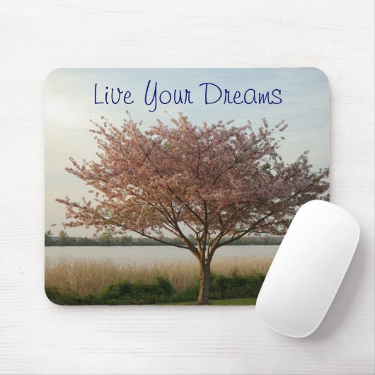 Live Uw dromen Mousepad Muismat (Met muis)