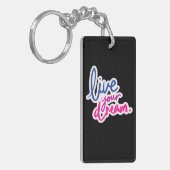 Live Uw droomrechthoek Sleutelhanger (Voorkant Links)