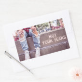 Live Uw droomstickers Rechthoekige Sticker (Envelop)