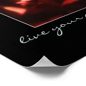 Live Uw passie Roos Poster (Hoek)