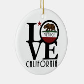 LIVE Venice California Keramisch Ornament (Rechts)