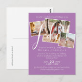 Live Videochat Huwelijks- of Koppelsegen Uitnodigi Briefkaart (Voorkant / Achterkant)