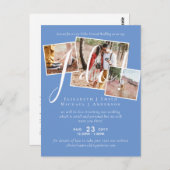 Live Videogesprek Huwelijk of Bruidsfeest Uitnodig Briefkaart (Voorkant / Achterkant)