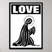 LIVE VIRGIN MARY BABY JESUS NATIVITY CATHOLIS POSTER (Voorkant)