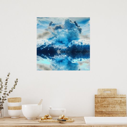 Live Volcano 24x24 Reflection Print (Keuken)