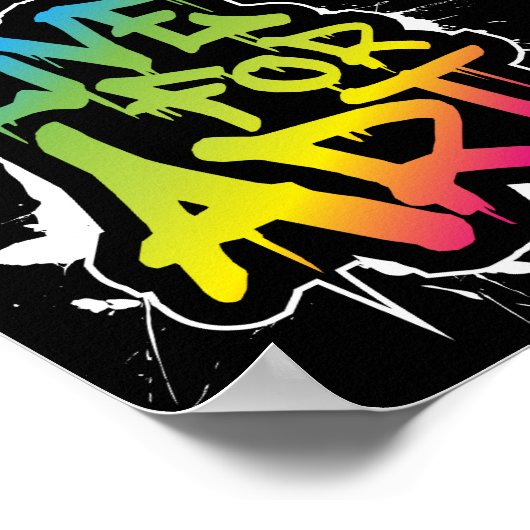 Live voor Art Poster (Hoek)