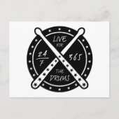 Live voor de trommels briefkaart (Voorkant)