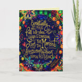 Live voor het moment Inspirerend  Kaart (Voorkant)