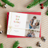 Live voor vandaag-feestdag fotokaart met 2 foto's feestdagenkaart