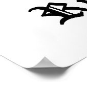 Live vrij rijdende motorfiets poster (Hoek)