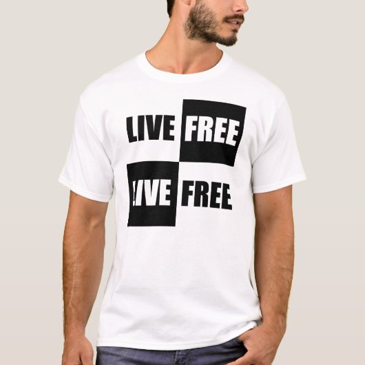 Live vrij T-shirt (Voorkant)