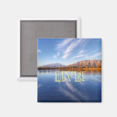 Live! Water Bergen Meer Landschap Magneet (Voorkant / Achterkant)