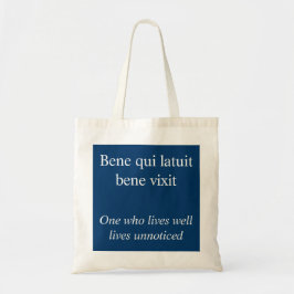Live well - Ovid quote Tote Bag