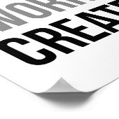 Live-werk Creëer Poster (Hoek)