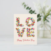 LIVE Whimsical Colorful Spring Flowers Bedankt Briefkaart (Staand voorkant)