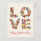 LIVE Whimsical Colorful Spring Flowers Bedankt Briefkaart (Voorkant)