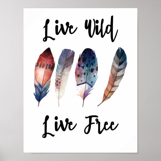 Live Wild Live Live Poster (Voorkant)