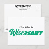 "Live Wise at WiseMart" - Briefkaart (Voorkant / Achterkant)
