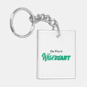 "Live Wise bij WiseMart" - Sleutelhanger (Voorkant Links)