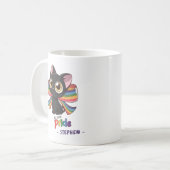 Live with Pride – Rainbow Cat LGBTQ Pride Koffiemok (Voorkant links)