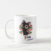 Live with Pride – Rainbow Cat LGBTQ Pride Koffiemok (Links)