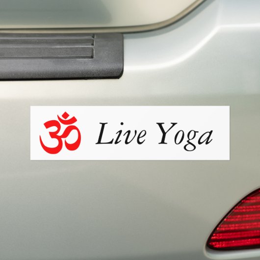 Live Yoga Bumpersticker (Op auto)