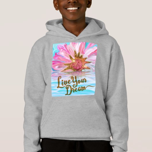 Live Your Dream - Roos Flower power (Voorkant)