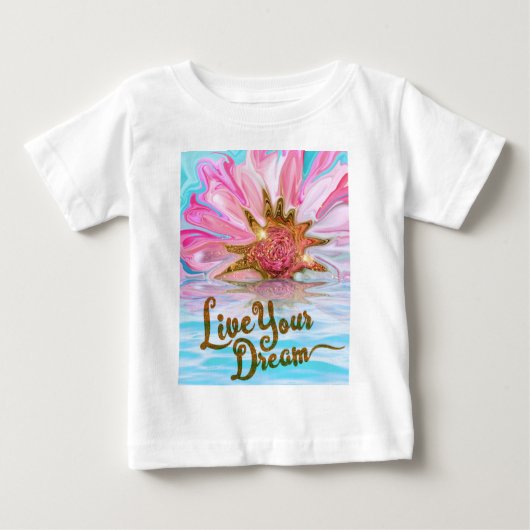 Live Your Dream - Roos Flower power (Voorkant)
