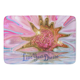 Live Your Dream - Roos Flower power Badmat
