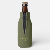 Live Your Dreams aangepaste naam & kleur fles koel Flesjeskoeler (Fles Achterkant)