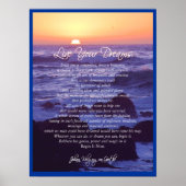 Live Your Dreams ~ von Goethe POSTER PRINT (Voorkant)
