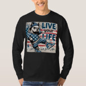 live your life t-shirt (Voorkant)