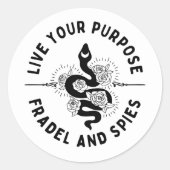 Live Your Purpose Sticker (Voorkant)