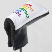 LiveBoldly Love Proudly Stay Pride Golf Head Hoesj Golfheadcover (3/4 voorkant)