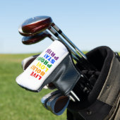 LiveBoldly Love Proudly Stay Pride Golf Head Hoesj Golfheadcover (Insitu)
