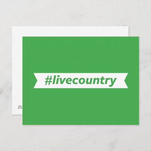 #LiveCountry Briefkaart (Voorkant / Achterkant)