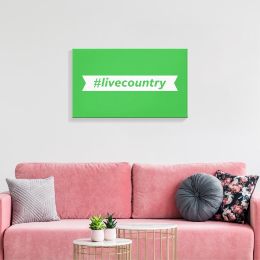 #LiveCountry Canvas Afdruk (Insitu (Woonkamer))