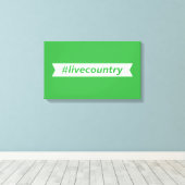 #LiveCountry Canvas Afdruk (Insitu (Houten vloer))