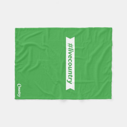 #LiveCountry Fleece Deken (Voorkant (Horizontaal))